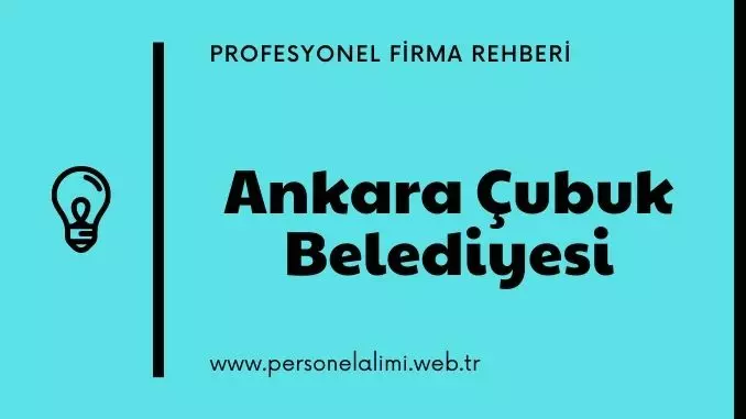 Ankara Çubuk Belediyesi Personel Alımı