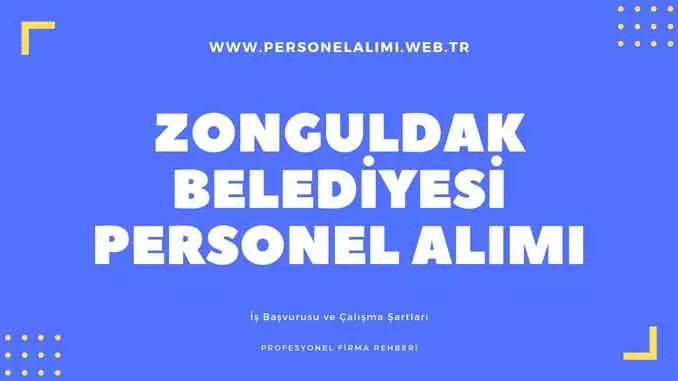 Zonguldak Belediyesi Personel Alımı